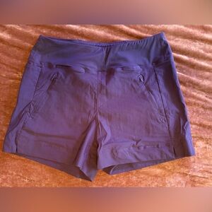 CRZ Yoga - Women’s High-Rise Performance Shorts - Purple/Plum